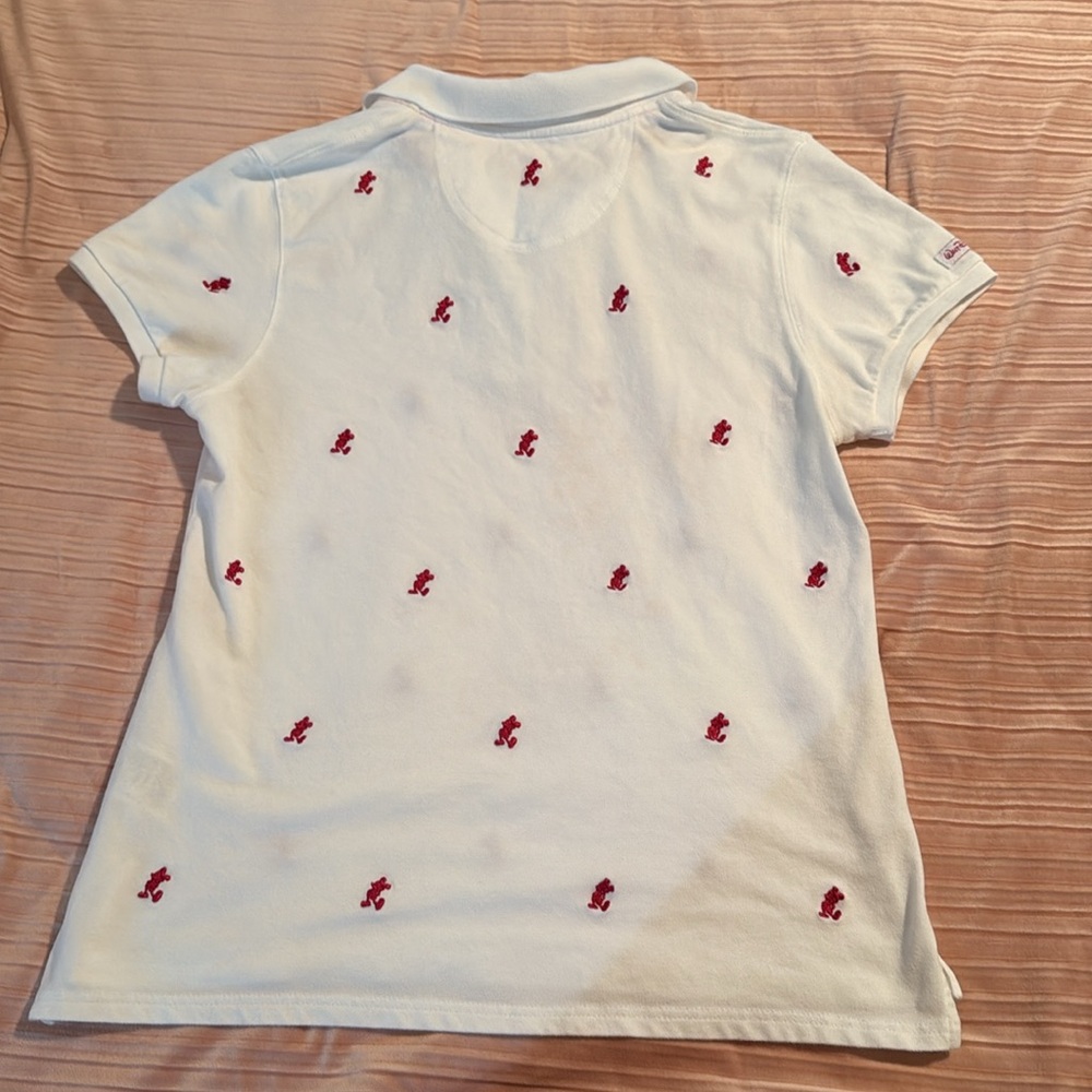 ♥️Walt Disney World Embroidered Mickey Mouse golf shirt size large EUC - Picture 6 of 7